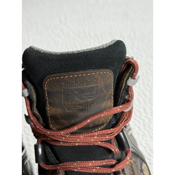 Timberland Pro Boots Mens 12 Brown Black Waterproof Alloy Toe Outdoor Work Boots main image 4